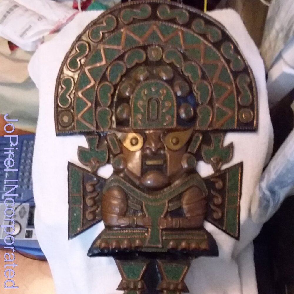 Peruvian Sican Priest Tumi-like Wall Medallion